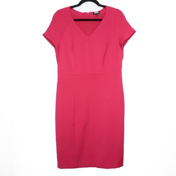 The Limited Dresses & Skirts - The Limited Womens Midi Dress 10 Pink Fuchsia Classic Sheath‎ Barbie Office
